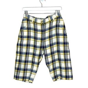 ISABEL MARANT ETOILE Plaid Bermuda Shorts
